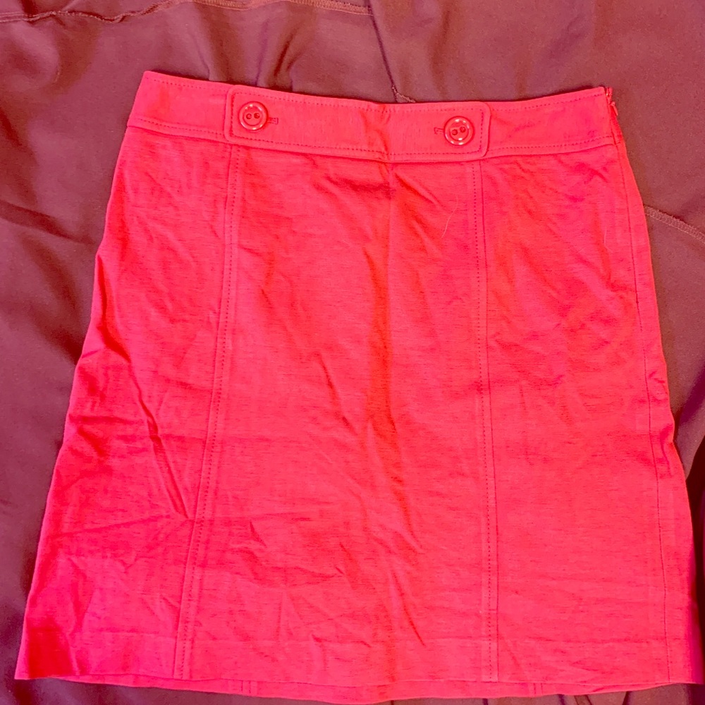Ann Taylor A-line hot pink skirt